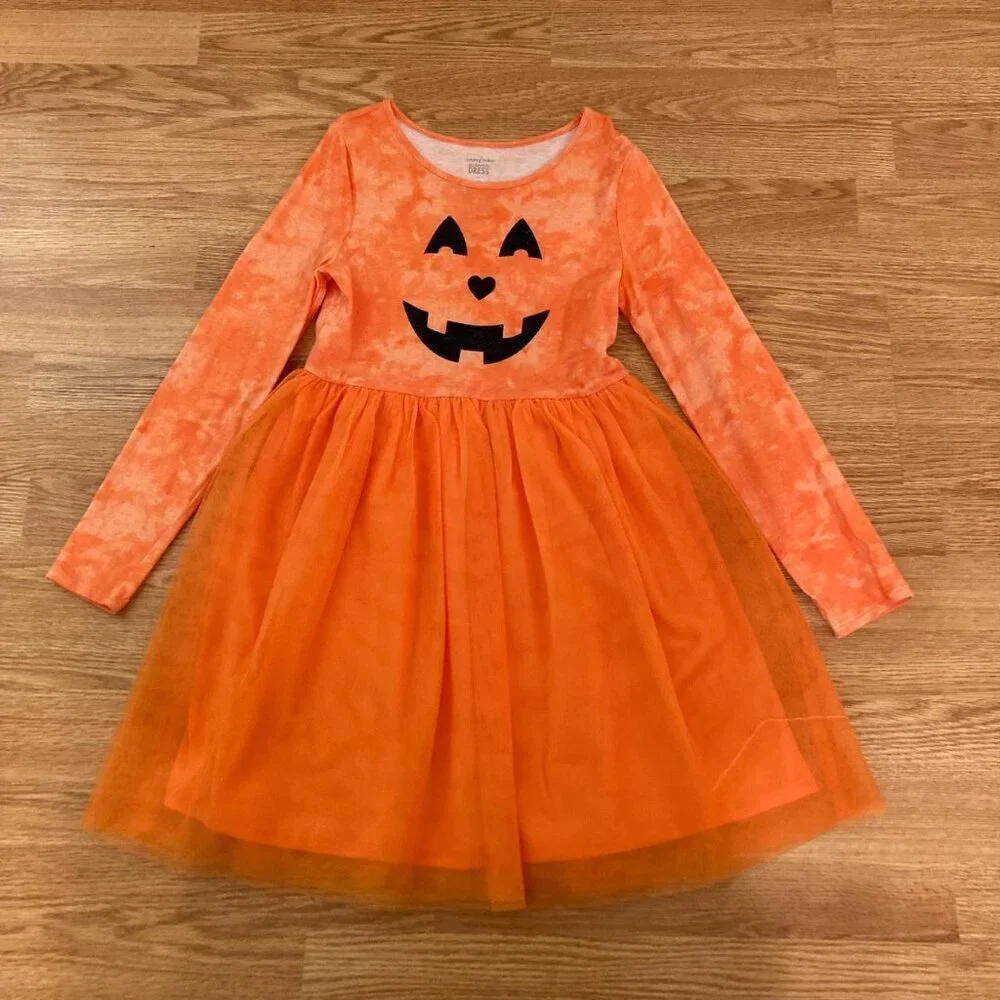Jumping Beans Girl’s Cotton Halloween Dress  - Size 8Y